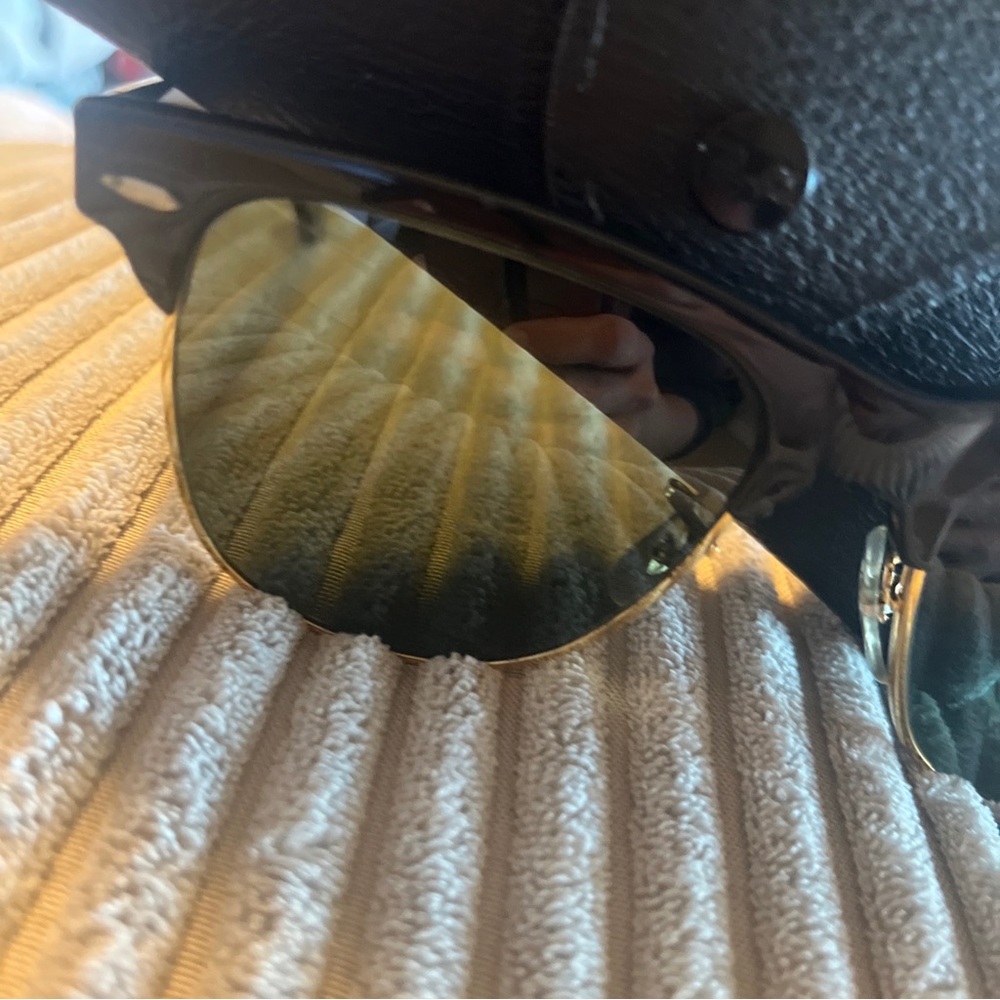 54MM VINTAGE B&L RAY BAN GOLD/BLACK EBONY G15 UV WAYFARER MAX SUNGLASSES - Picture 4 of 7